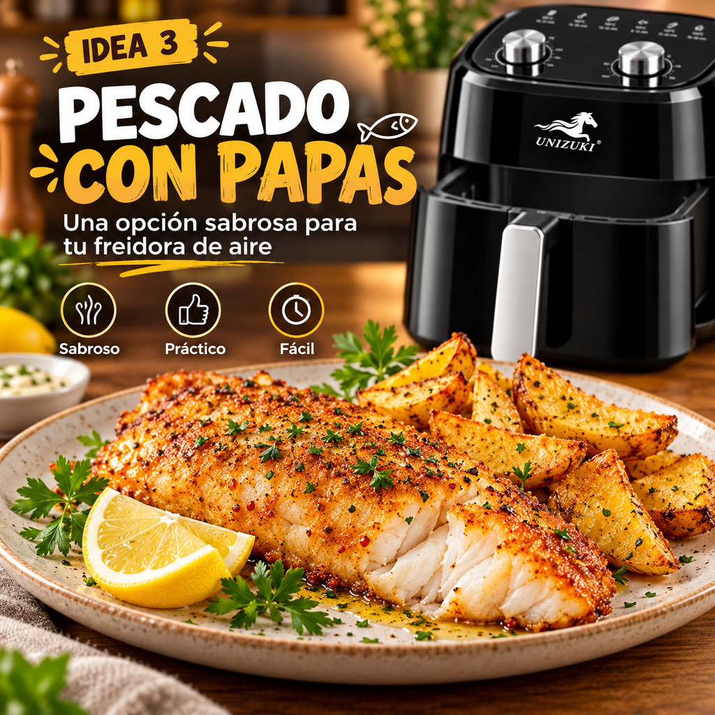 FREIDORA DE AIRE 4L UNIZUKI