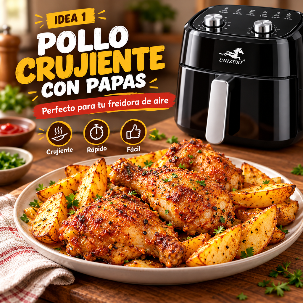 FREIDORA DE AIRE 4L UNIZUKI