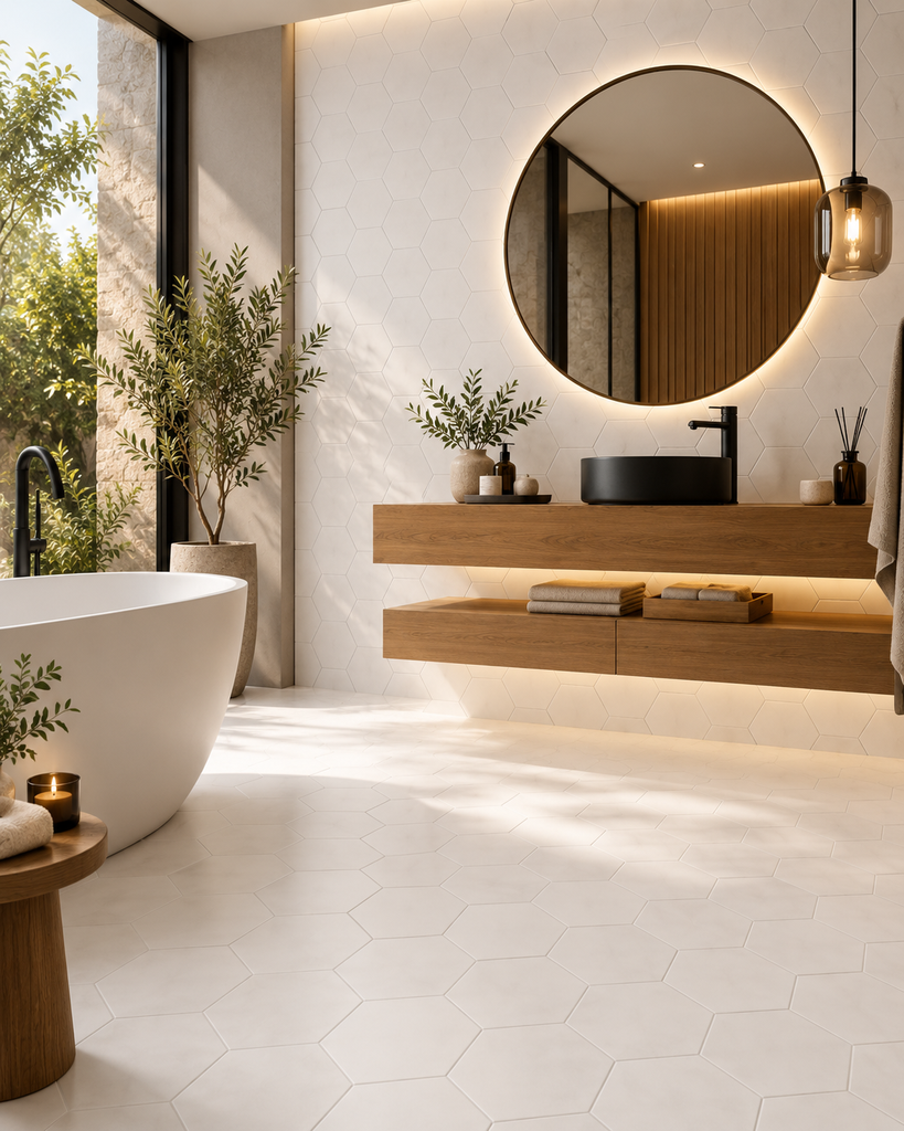 AZULEJO OPAL WHITE 28X33 (PORCELANICO)