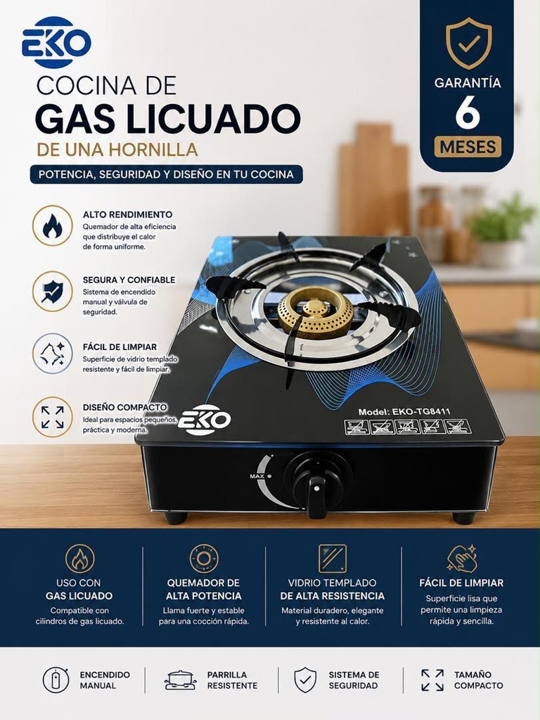 COCINA DE GAS LICUADO (1 ORNILLA)
